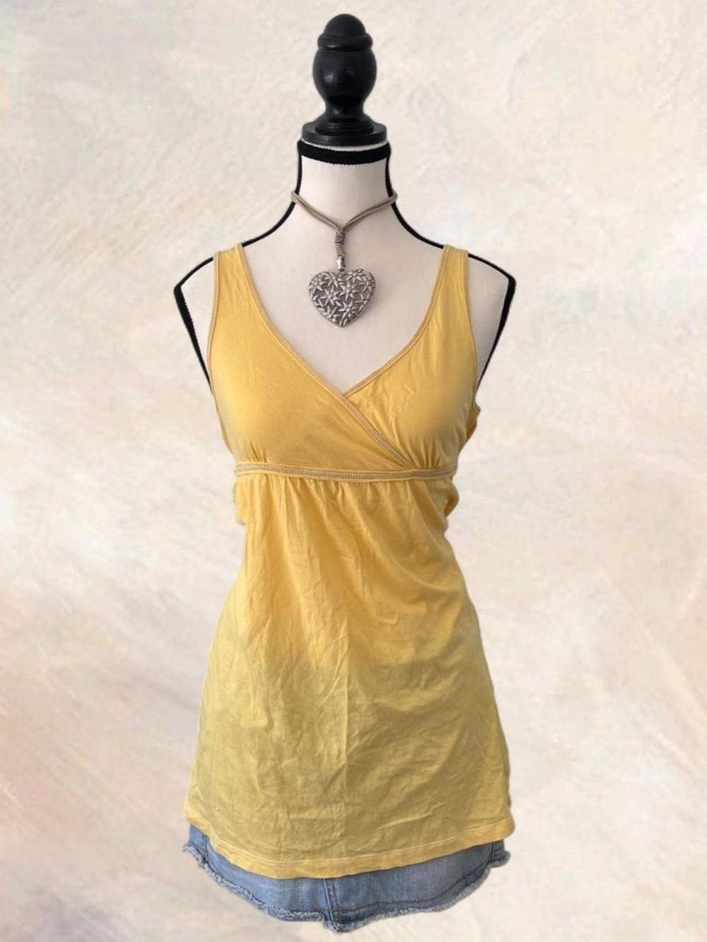 725 Originals Butter Yellow Babydoll Tank Top